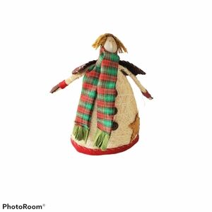Christmas Primitive Angel Figurine  Handmade